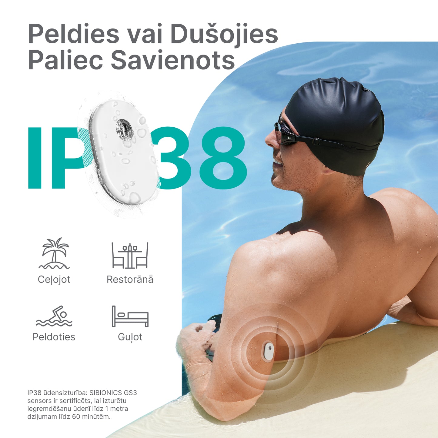SiBionics GS3 nepārtrauktās glikozes monitorēšanas (CGM) sistēma