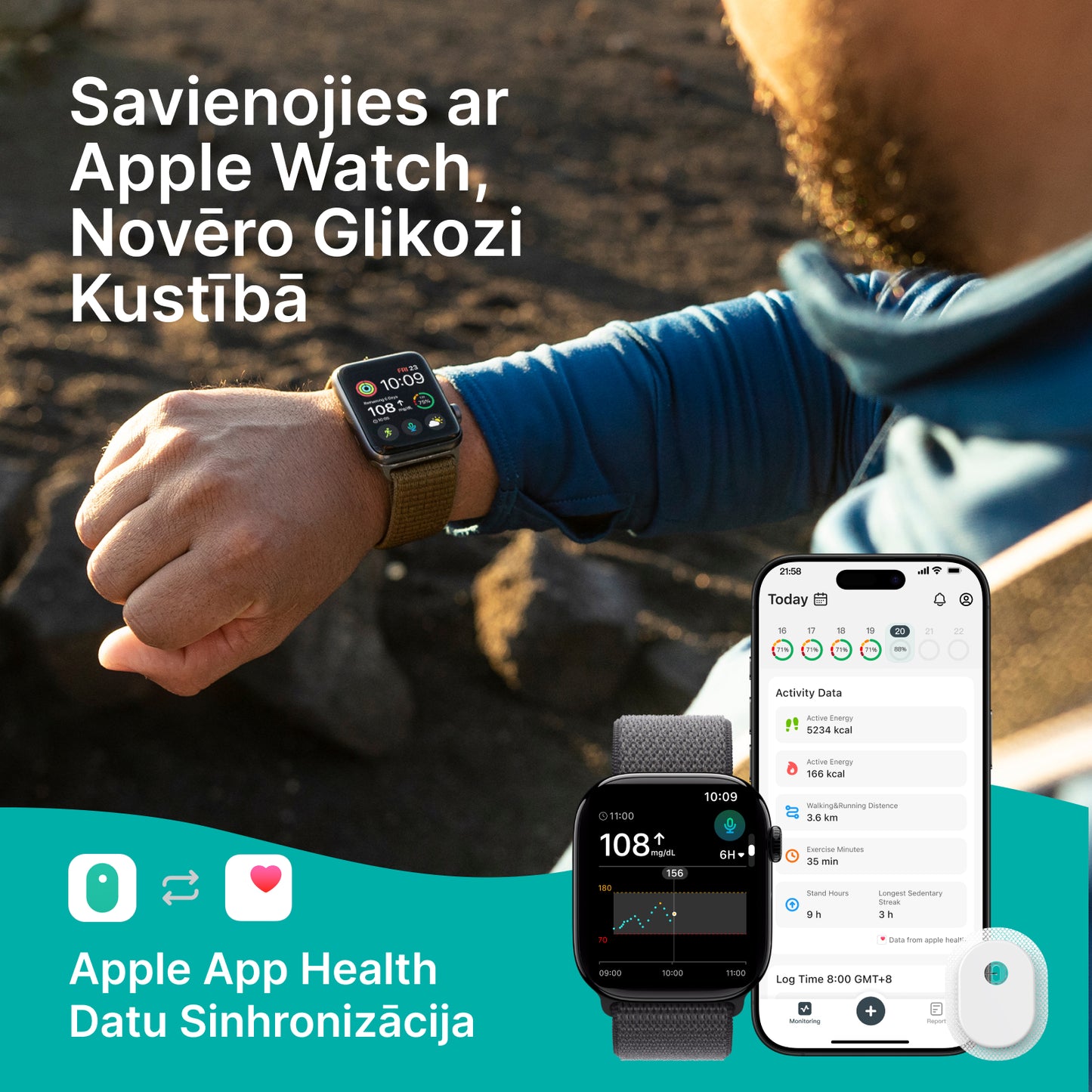 SiBionics GS3 nepārtrauktās glikozes monitorēšanas (CGM) sistēma